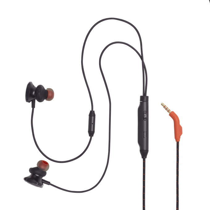JBL Quantum 50 - Black - Wired in-ear gaming headset with volume slider and mic mute - Detailshot 2 image number null